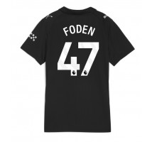 Manchester City Phil Foden #47 Koszulka Wyjazdowa damskie 2025-26 Krótki Rękaw